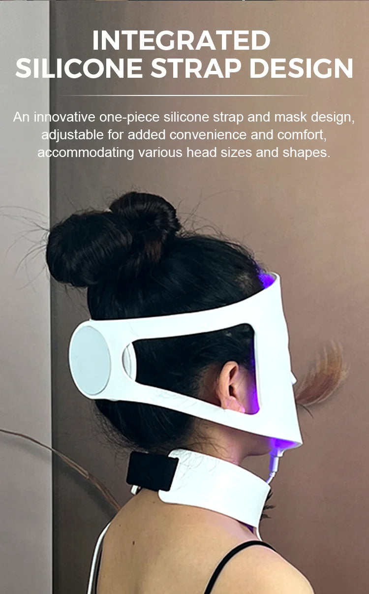 Food-Grade Silicone Material Led Mask Face and Neck Light Mask Led Mask Face Halloween