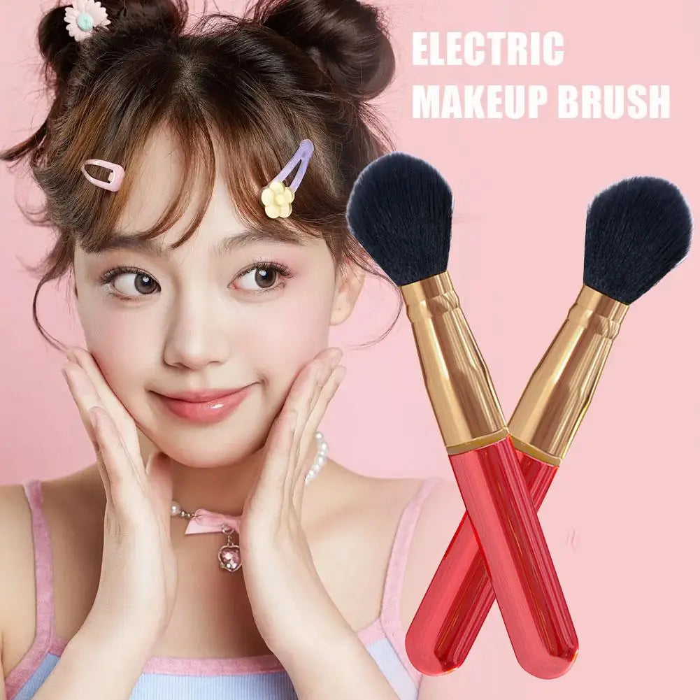 Electric Makeup Brush, Vibrating Foundation Blender & Face Massager, Rechargeable Powder Blush Applicator, Beauty Tool Kit