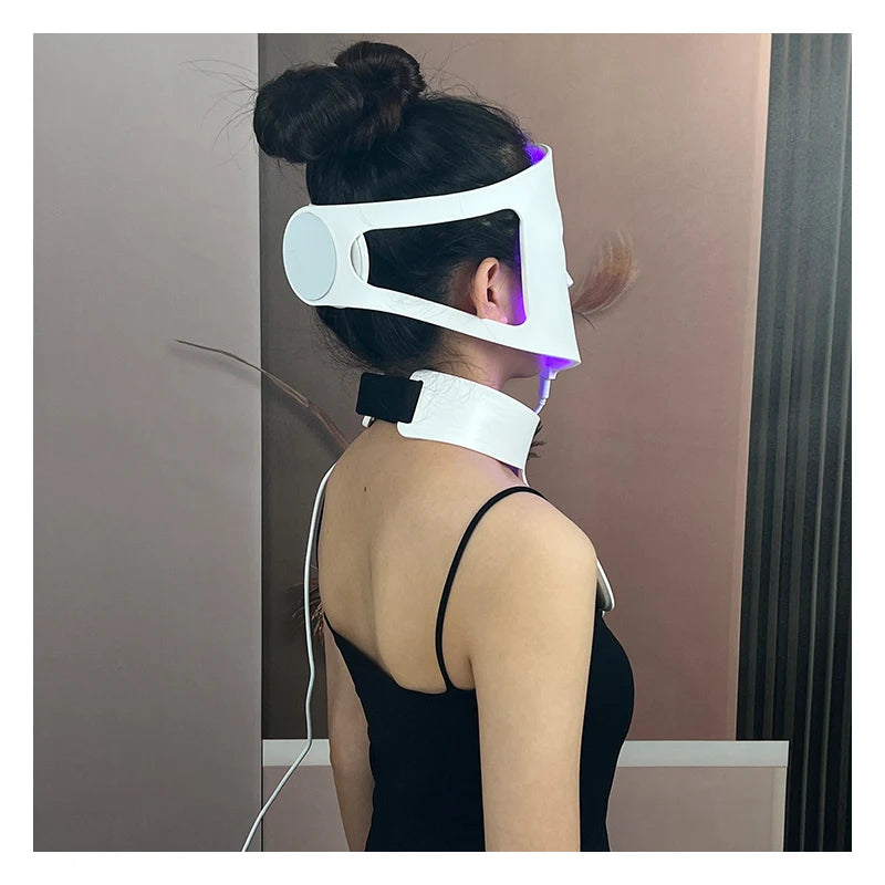 Food-Grade Silicone Material Led Mask Face and Neck Light Mask Led Mask Face Halloween