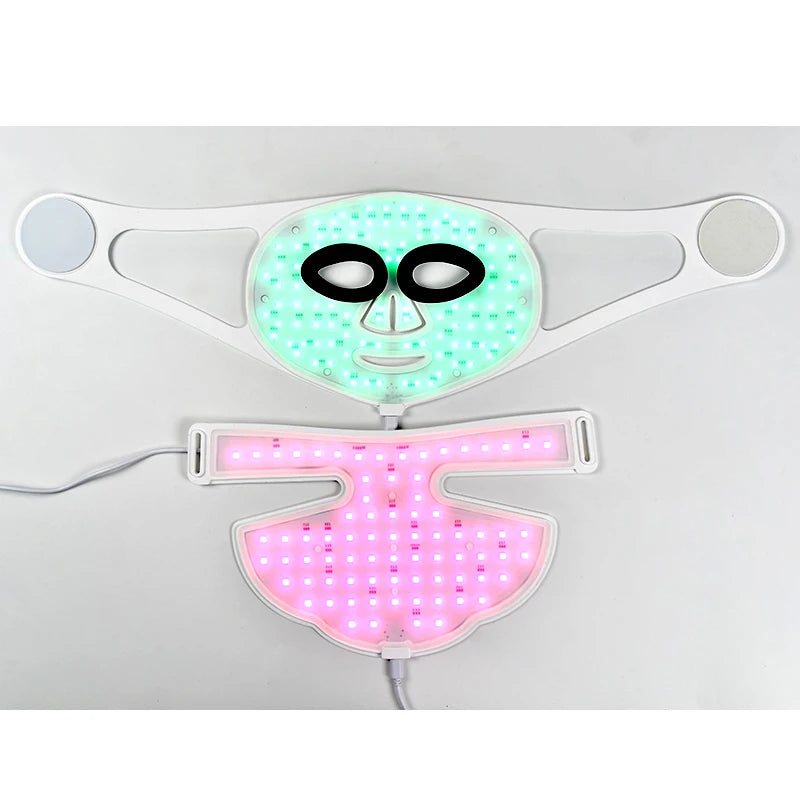 Food-Grade Silicone Material Led Mask Face and Neck Light Mask Led Mask Face Halloween