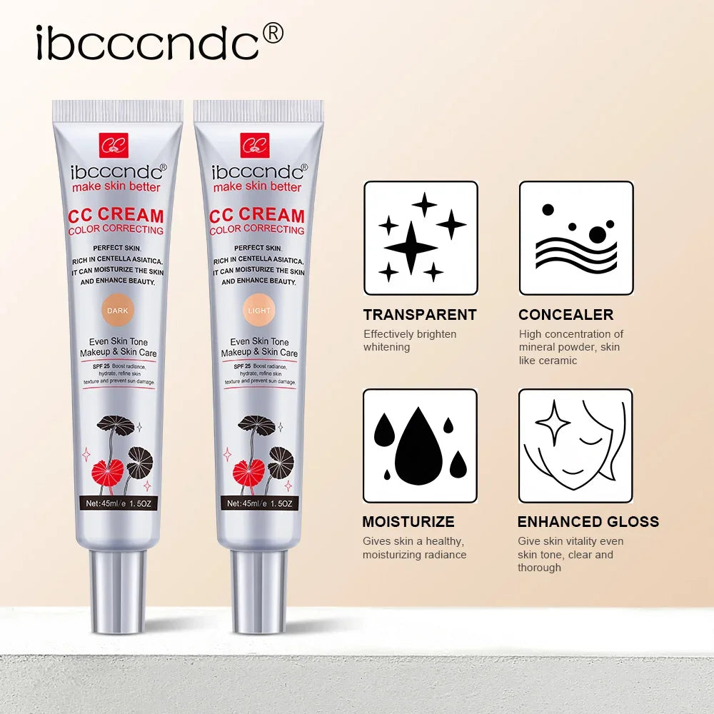 Female Makeup Base ErborianCC Cream Concealer Full Coverage Foundation Cream for Face Cosmetics Moisture Beauty Health