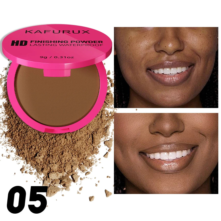 4 Color Oil Control Matte Face Powder Long Lasting Flawless Setting 1PC Powder Face Makeup Full Coverage Pressed Powder Gifts